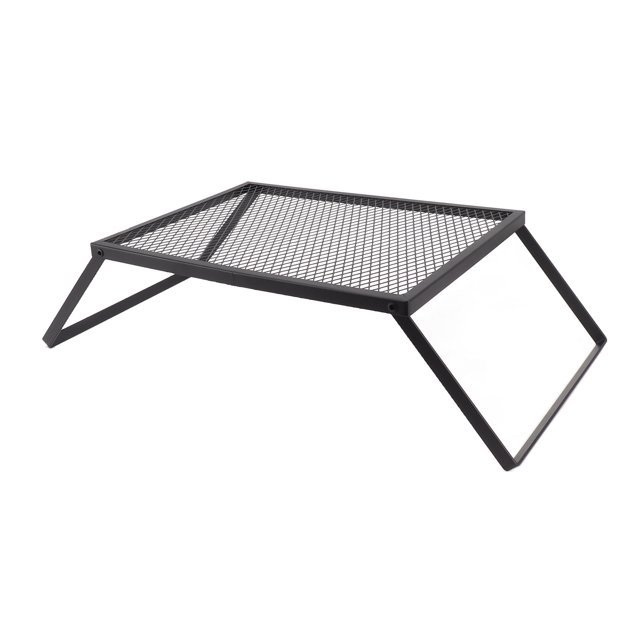 Gril de Feu de Camp Pliant Portable, Conception Robuste avec Chaleur, Grill de Camping Extérieur Portable, Idéal pour le Camping Extérieur et le Barbecue