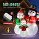 thumbnail image 3 of Muñecos de nieve hinchables navideños VIVOHOME Family de 180 cm con luz LED, 3 of 7