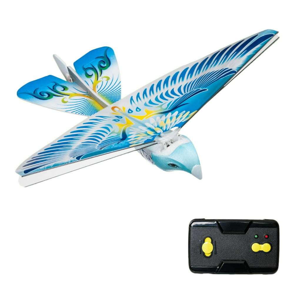 Flying Avitron Bionic Blue Bird Ornithopter RC Remote Control Toy PVC ...