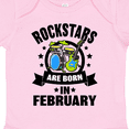 thumbnail image 4 of Inktastic Rockstars are Born in February Birthday Boys or Girls Baby Bodysuit, 4 of 5