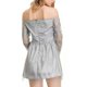 thumbnail image 3 of Vestidos de novia de baile de minifalda con blusa de tubo de fiesta de hombro abierto para mujeres, 3 of 5