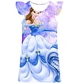 thumbnail image 1 of Vestido de Cenicienta para niñas, ropa para niños, vestido de princesa Rapunzel Belle, boda, fiesta de cumpleaños, vestidos hasta la rodilla para 1-10 años 6T Gao Jinjia LED, 1 of 2