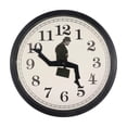 thumbnail image 1 of Bearachild Reloj de pared para caminar, reloj de arte moderno colgante silencioso, alimentado por batería, reloj decorativo ampliamente utilizado para el Decoración del hogar Negro Bearachild HA027299-02, 1 of 1