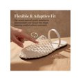 thumbnail image 3 of BLISSFUL STEP Women's Mesh Round Toe Slip on Slides Flats Sandals Beige 7.5, 3 of 6