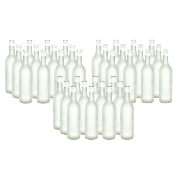 Download 750 Ml Frosted Glass Bordeaux Bottles 3 Cases Of 12 Bottles 36 Bottles Walmart Com Walmart Com