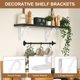 thumbnail image 3 of Uxcell 6 Pcs Soportes Decorativos para Estantes, Soportes para Estantes Flotantes de 5" x 3" para Estanterías de Pared, Blanco, 3 of 7