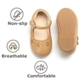 thumbnail image 5 of Girls Ballet Mary Jane Flats Toddler Kids Flower Girls Party Dress Shoes(AG209 Nude/12M), 5 of 6