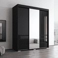 thumbnail image 3 of Monaco 3 Door Modern 71" Wardrobe with Mirror, 3 of 6