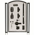thumbnail image 2 of 2.5 ft. W X 5 ft. H Pool Fence DIY Gate in Brown with Self-Closing, Self-Latching Hardware & Arch Top, 2 of 3