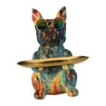 thumbnail image 3 of Dog Statue Storage Tray Desk Organizer Modern Ornament Decor Fruit Tray Sundries Container for Table Home Restaurant Apartment Living Room Mixed, 3 of 9