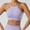Purple, variant on ZZwxWA Sports Bras for Women High Neck Low Impact Seamless Workout Yoga Gym Crop Top Solid-Color Running Suspender Adjustable Strap Sports Bra