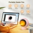 thumbnail image 4 of Portable Ceramic Electric Oscillating-Fan Heater  White, 4 of 7