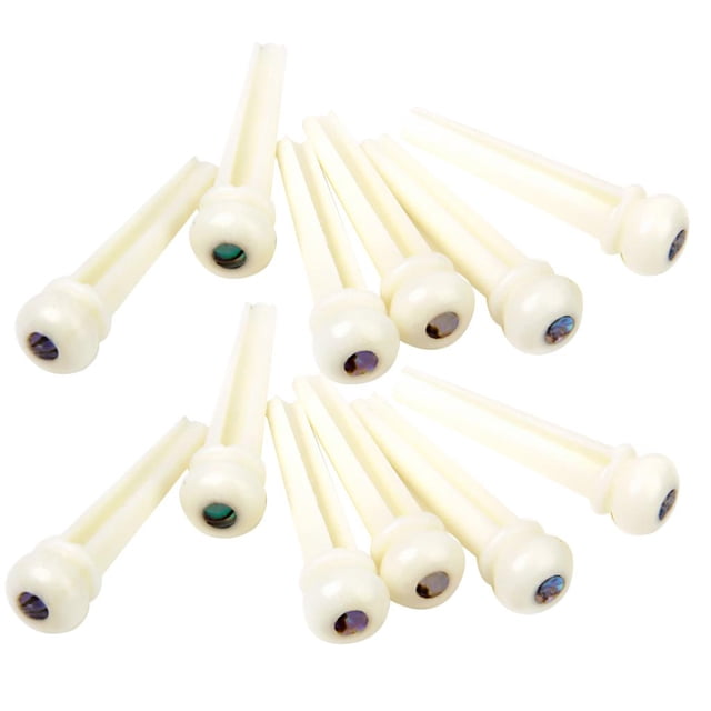 Instrumentos Musicales de Puente de Guitarra Acústica Hugo 2x Piezas Pin de puente de guitarra