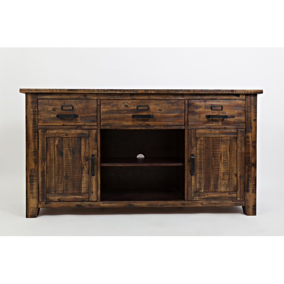 Jofran Cannon Valley Distressed Industrial 60" Media Unit