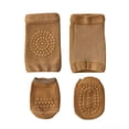 thumbnail image 1 of Baby Crawling Knee Pads Socks Set Spring Autumn Infant Floor Anti Slip Sock Knee Protector for Girl Boy Solid Color Toddler Item Brown M(1-3Years), 1 of 6