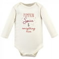 thumbnail image 2 of Hudson Baby Infant Girl Cotton Bodysuit, Pant and Shoe 3pc Set, Pumpkin Spice, 6-9 Months, 2 of 4