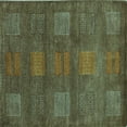 thumbnail image 1 of Ahgly Company Indoor Square Abstract Light Blue Modern Area Rugs, 6' Square, 1 of 4