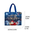 thumbnail image 3 of Fmbmuo Snowflakes Christmas Gift Bags Large 1Pcs Multicolor Decorations Non-Woven Fabric Fluorescent with Handles Christmas Bag for Gifts Wrapping Party Presents Decorations, 3 of 3