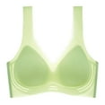 thumbnail image 2 of Lovskoo Womens Bras Summer Comfortable Thin Backless Seamless Wireless Ice Silk Plus Size Underwear Daily Wear Green, 2 of 6
