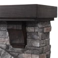 thumbnail image 5 of LIVILAND 45 in. Magnesium Oxide Freestanding Electric Fireplace in Gray, 5 of 10