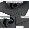 thumbnail image 2 of Extra Thick Yoga Mat - 10mm Thick, 84 Inch Long, 30 Inch Wide, Black, 2 of 7