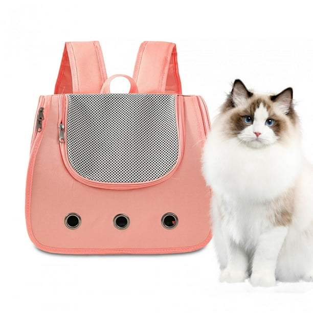 Mochila para gatos mochila para perros y gatos mochilas para transportar animales mochila de viaje para mascotas transportador para perros y gatos rosa Yinane Transportin para gatos Walmart en linea