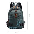 thumbnail image 4 of Bolso Pecho para Hombre Al Aire Libre Kuymtek Mochila Multifuncional Bandolera Nailon Impermeable Verde Oscuro, 4 of 8