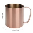 thumbnail image 4 of Taza, Taza De Café Ligera A Prueba De Herrumbre, Para El Café De La Cerveza De Otdoor De La Oficina Fugacal Oro rosa, 4 of 8