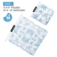 thumbnail image 2 of Servilletas de cóctel YOCHANDA Blue Floral, 100 unidades, papel de 3 capas, 2 of 7