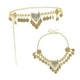 thumbnail image 1 of Cadena de joyería para mujer, estilo occidental, con dijes decorativos étnicos. Tocado Cintura Dorado, 1 of 9