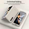 thumbnail image 6 of Compatible with Samsung Galaxy Z Fold 3 5G Case with Hinge Protection & Glass Screen Protector, Full Body Shockproof Wireless Charging Cover Phone Case for Samsung Galaxy Z Fold 3, White, 6 of 7