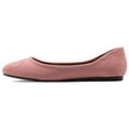 thumbnail image 2 of Ollio Women's Shoes Ballet Light Faux Suede Low Heels Flats ZM1014, 2 of 6