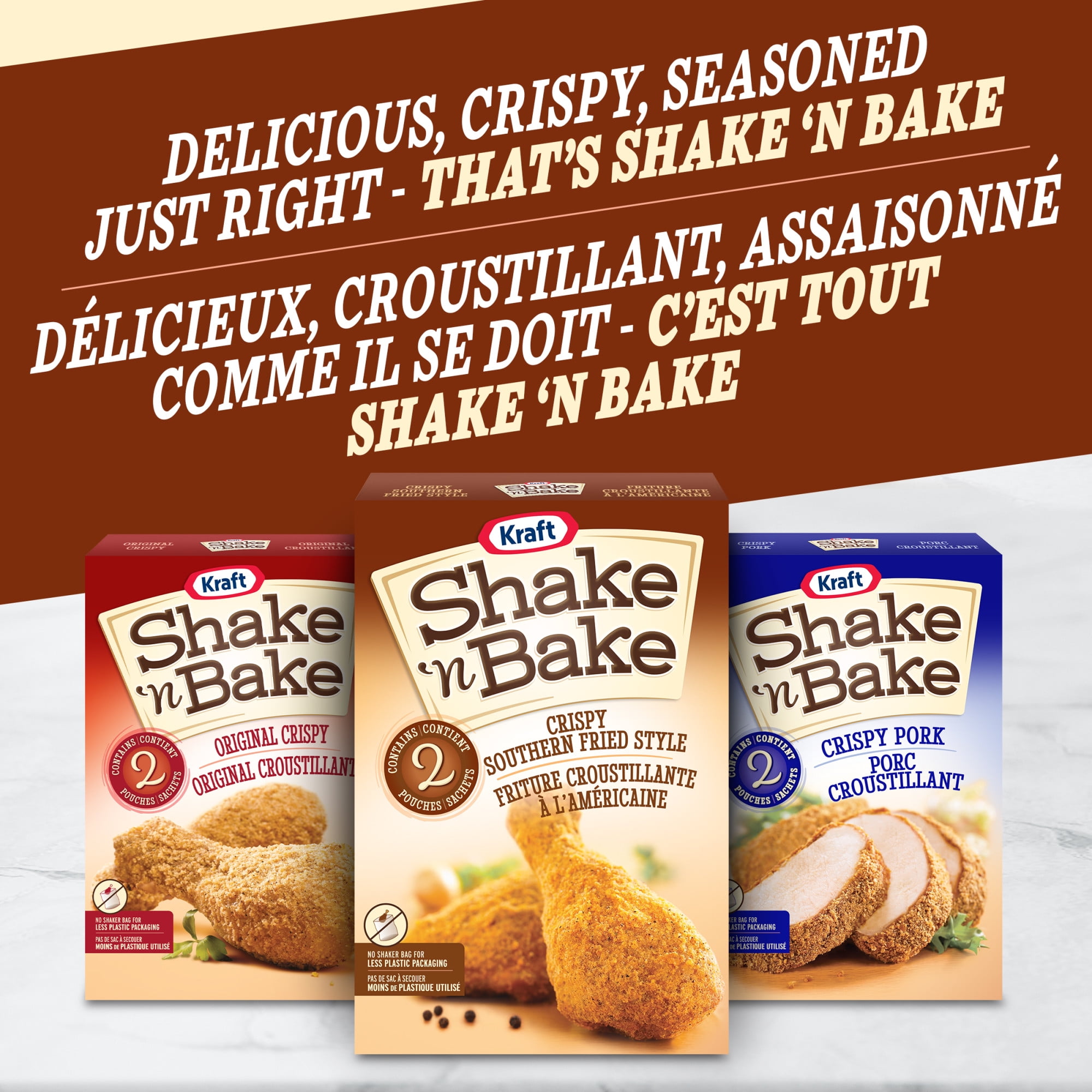 Shake 'N Bake Crispy Southern Fried Style Coating Mix, 142 g Box