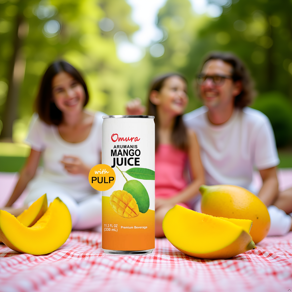 Mango Juice | Omura MANGO JUICE from Natural Fruit with PULP 11.3 Fl. Ounces