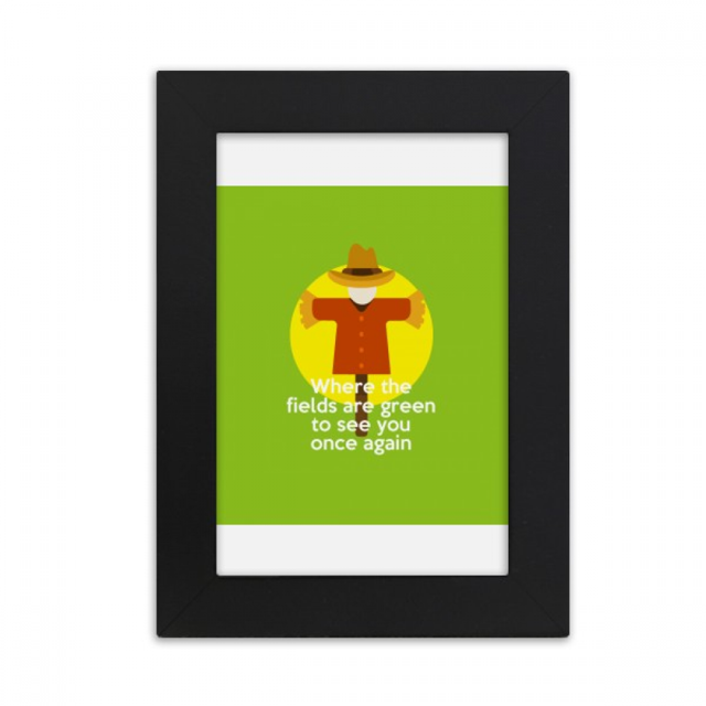 Anglais Classic Emotional Lyrics Rural Desktop Photo Frame Image Display Art Painting Exhibition