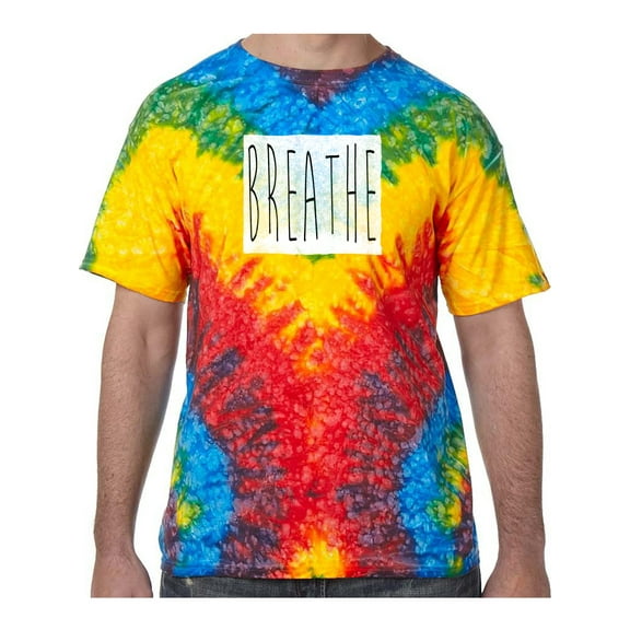 BREATHE Tie Dye Tee Shirt - Woodstock, Medium Kids (10-12)