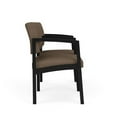 thumbnail image 4 of Lesro Lenox Steel Polyurethane 2-Seat Waiting Room Guest Reception Chair in Black/Castillo Quarry, 4 of 5