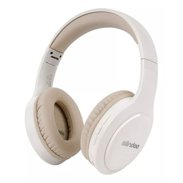 Audifonos Diadema Inalambricos Bluetooth Con Mic Hifi Color Beige