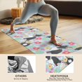 thumbnail image 4 of Boston Terriers and Flowers Hot Yoga Mat Towel Non Slip for Hot Yoga - Quick-Drying Yoga Mat Cover with 4 Corner Pockets with Travel Bag - Hot Yoga Towel Non Slip Grip Moisture Wicking Sweat 70"x26", 4 of 6