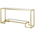 thumbnail image 3 of Evelyn&Zoe Athena 64" Wide Rectangular Console Table, Gold, 3 of 5