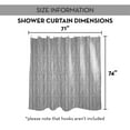 thumbnail image 7 of Creative Products Gray And White Herringbone Pattern 71x74 Shower Curtain, 7 of 7