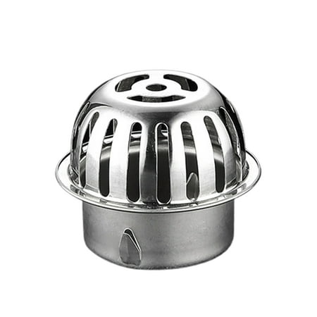 

Gutter Guard Strainer Stainless Steel Sink Anti-Clogging Debris Stopper Fittings Roof Drain Pipe Drain Filter for Leaves 7.5cm 304 Stainless Steel