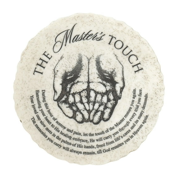 Dicksons A Master's Touch Bold Cream 10 x 10 Resin Stone Decorative Garden Stone