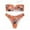 Orange, variant on Swimsuits for Women Bandeau String Bikini Flounce Brazilian High Cut Bathing Suit,Orange,M