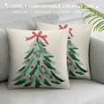 thumbnail image 3 of GOSMITH  Merry Bright Christmas Holiday Pillow Covers, Truck and Tree Throw Pillow Covers Xmas Cushion Case for Home Sofa Bed Chair, 3 of 5