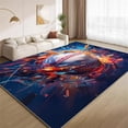 thumbnail image 1 of Sports Baseball Area Rugs, Game Theme Carpet, Washable Non Slip Low Pile Soft Rug for Bedroom Living Room Decor Mat 4ftx6ft, 1 of 8