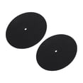 thumbnail image 4 of HEATSHAKING Record Player Mat 2Pcs Turntable Mat Silicone Black Anti Static For Music Enthusiasts 17X17X0.2In, 4 of 8