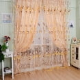 thumbnail image 5 of Yesfashion Romantic Tulips Window Voile Curtain Creative Floral Translucent Tulle Door Drape - 3 Colors for Choice, 5 of 9