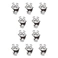 thumbnail image 3 of Yuarrent DIY removible cara sonriente divertido baño inodoro asiento arte pared pegatina decoración del hogar 1 pièce 10piezas Yuarrent CBP432378, 3 of 5