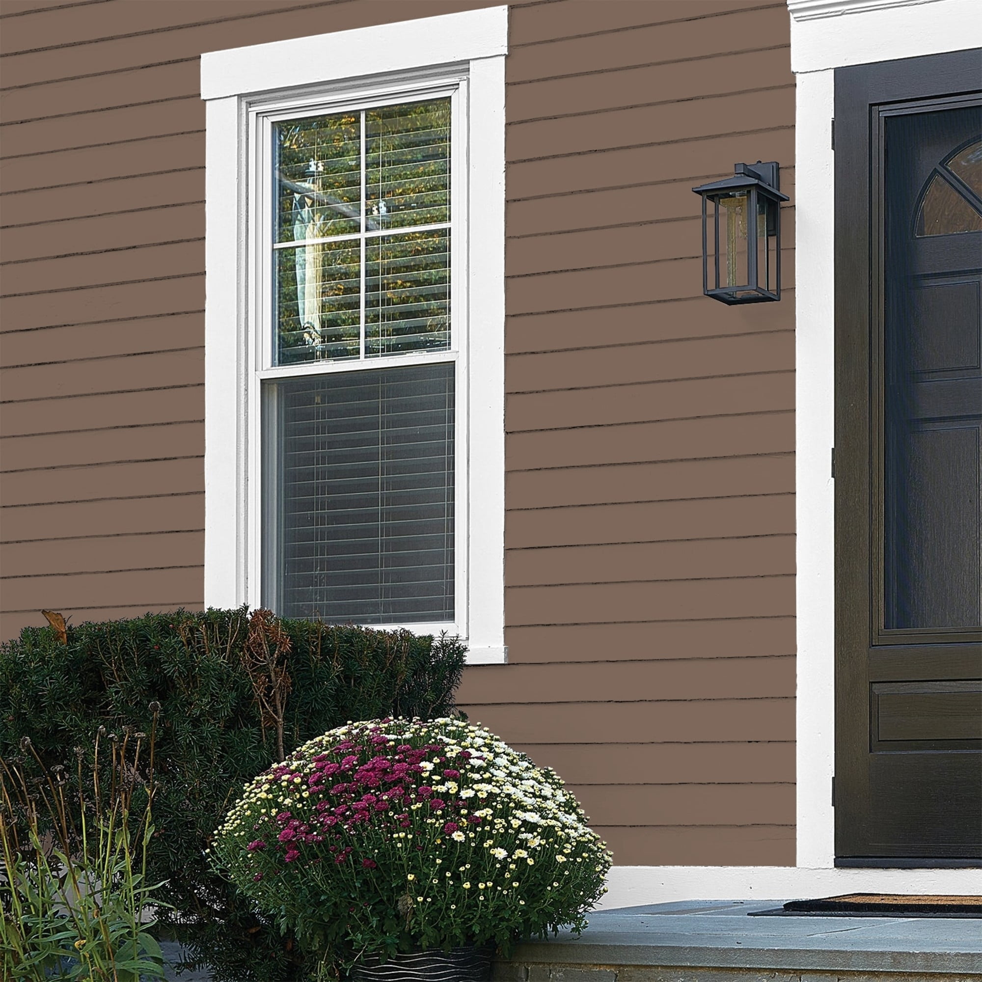 Glidden Fundamentals Warrior / Brown, Flat Exterior Paint, 1 Gallon